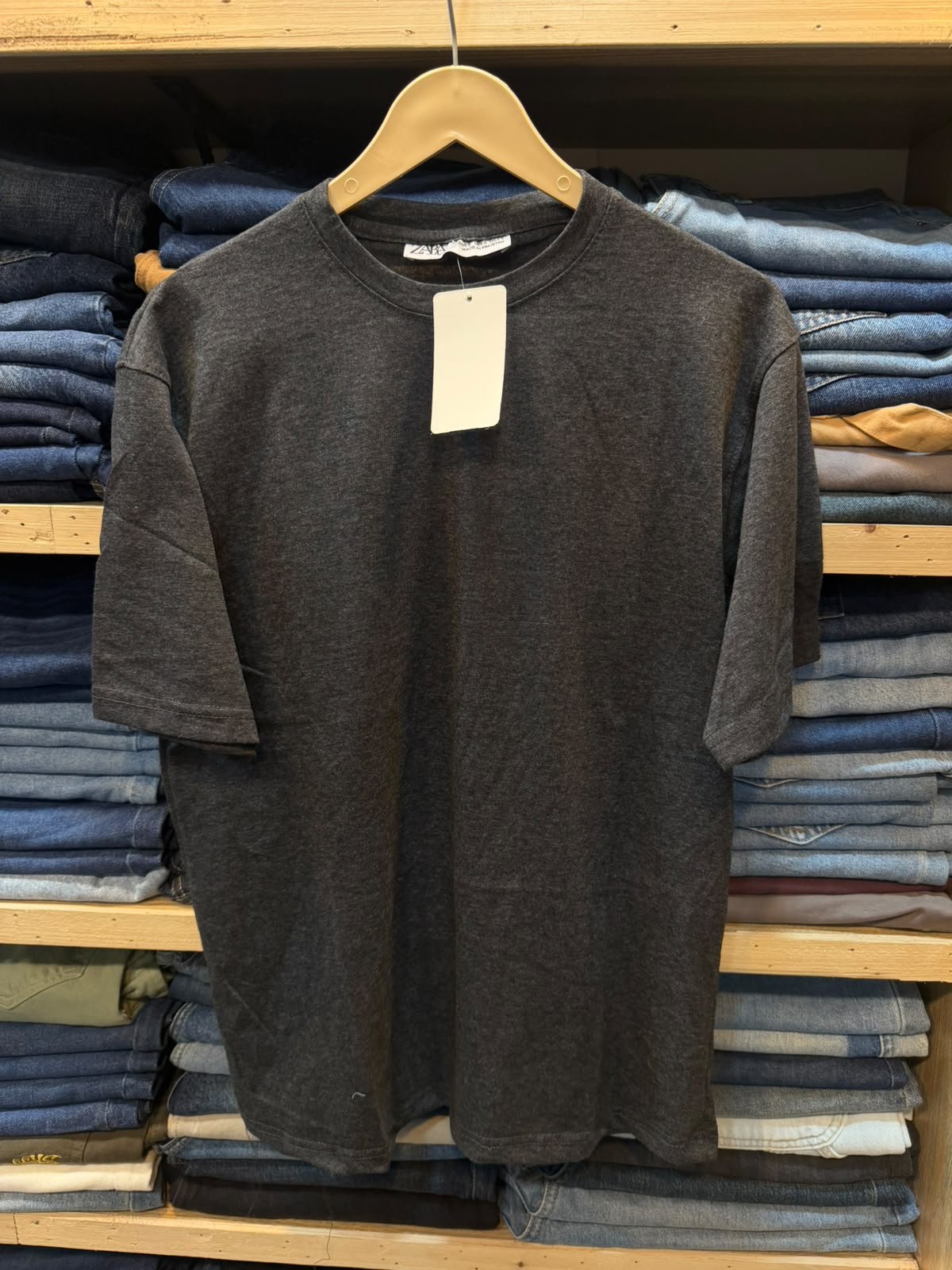 Cotton Tee – Charcoal Grey