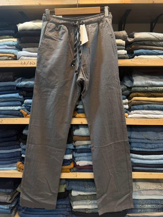 Irish Cotton Trouser – Taupe Grey
