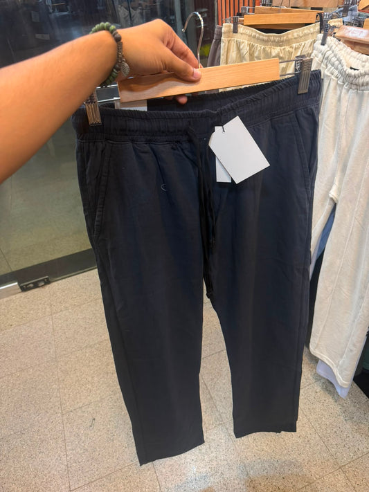 Irish Cotton Trouser – Black