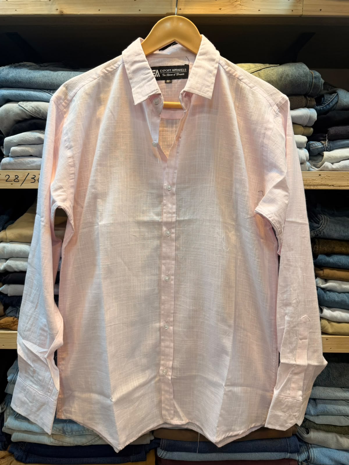 Baby Pink Irish Linen Shirts