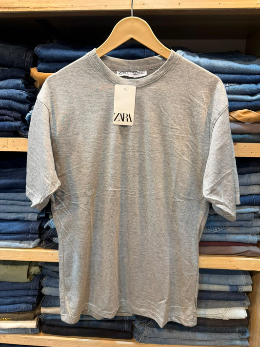Cotton Tee – Heather Grey