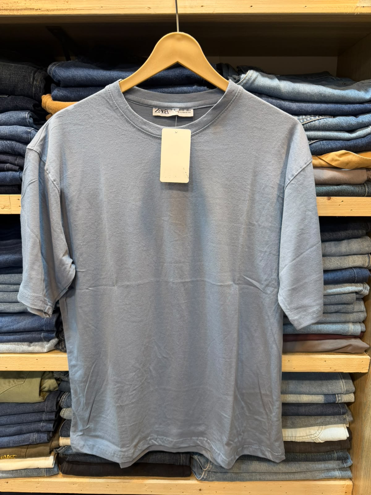 Cotton Tee – Slate Blue