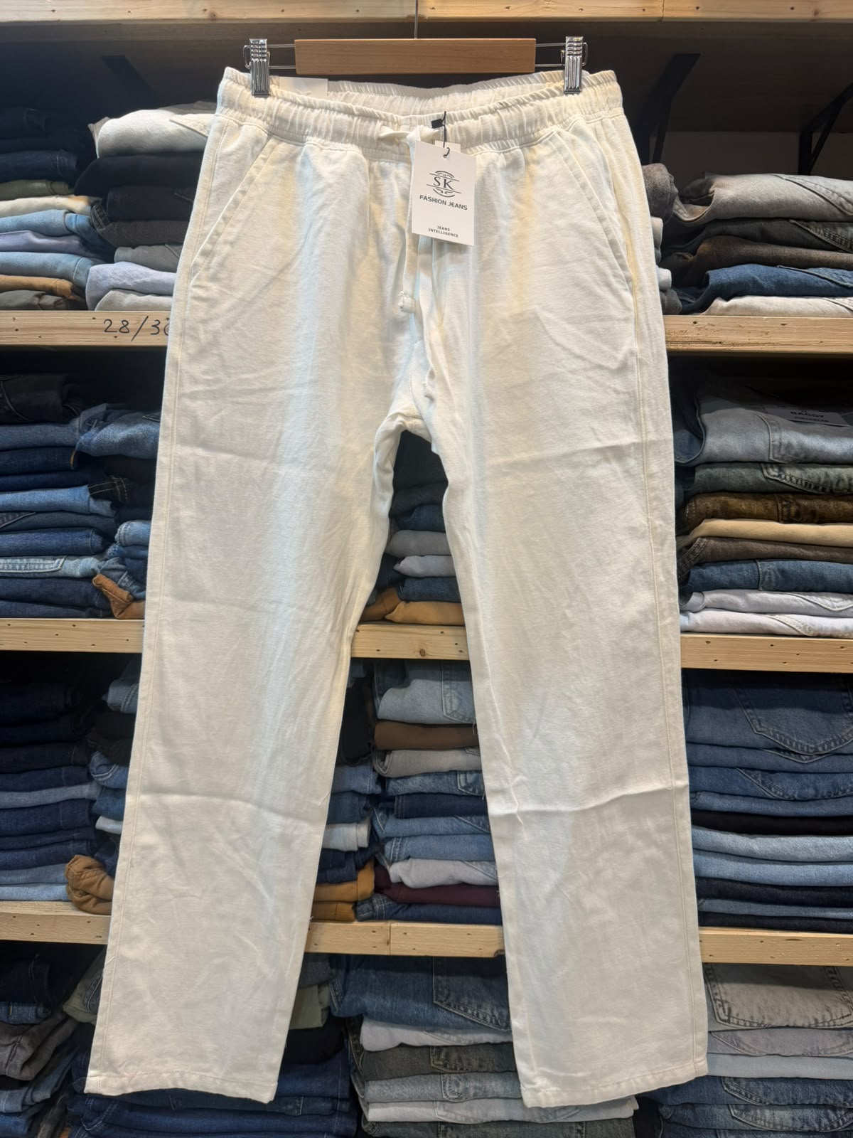 Irish Cotton Trouser – Off-White