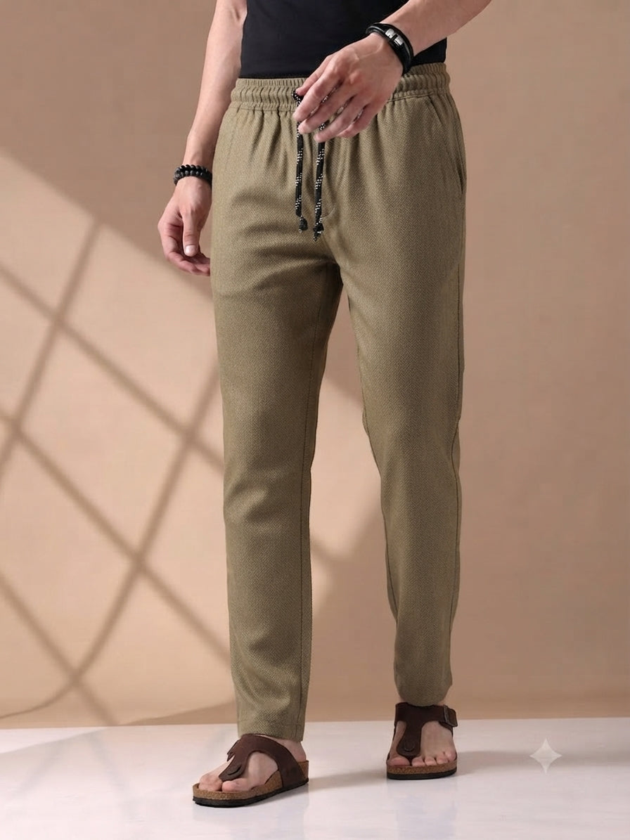 Irish Cotton Trouser – Olive Khaki